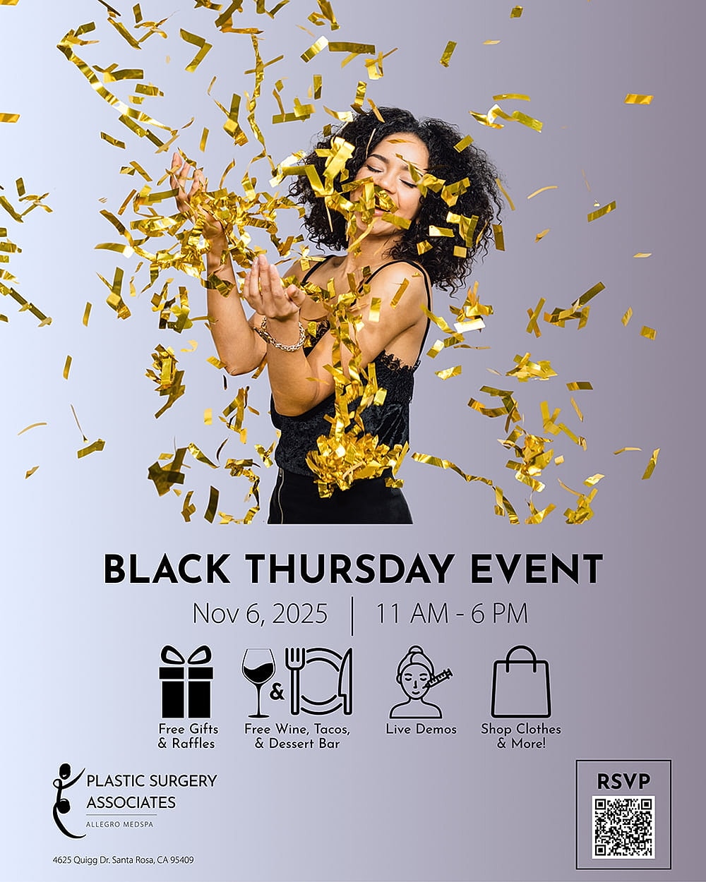 Celebratory event with confetti and festivities.