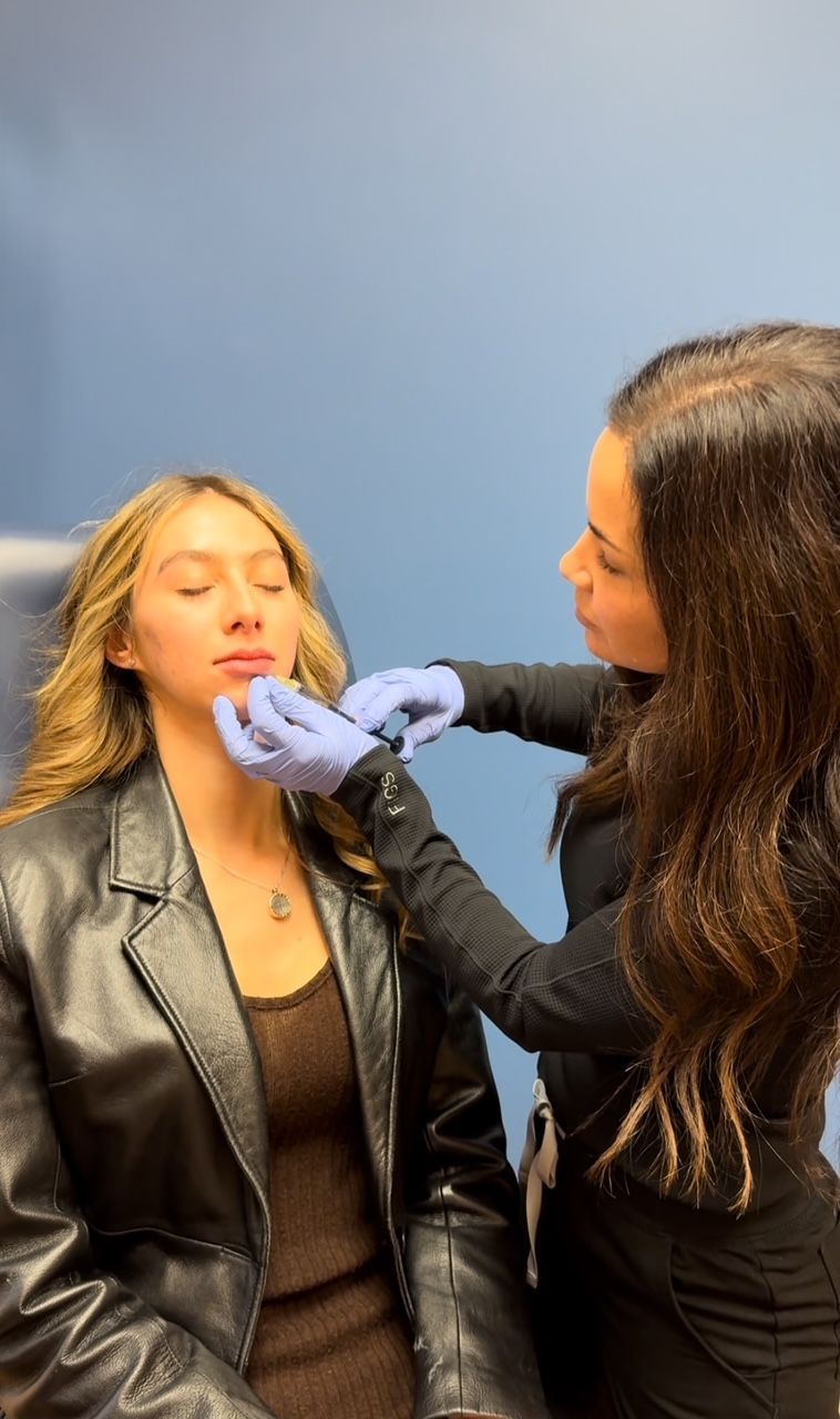 santa rosa botox patient receiving treatment